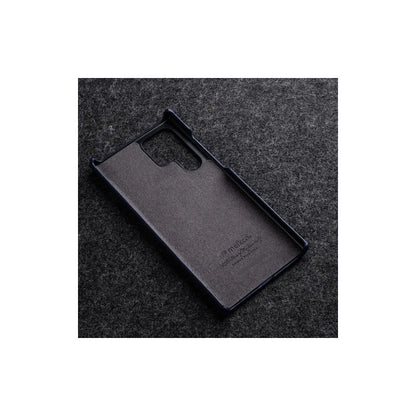 Funda De Cuero Vacuno Genuino Para Samsung Galaxy S23 Ultra Verde Claro Lisa