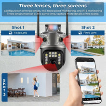 Cargar imagen en el visor de la galería, Cámara Domo Anberx Icsee P16q Wi-fi 12mp Visión Nocturna Negro
