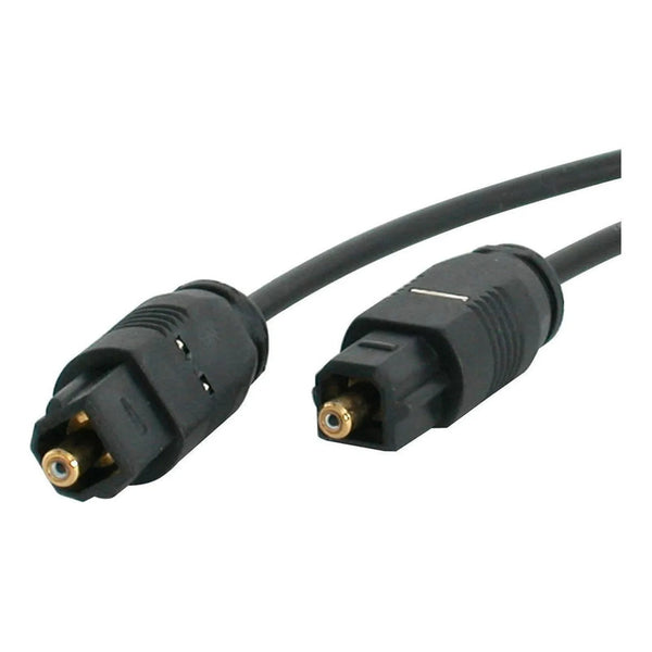 Cables De Fibra Óptica Y Alimentacion Toslink 3mts Startech Negro
