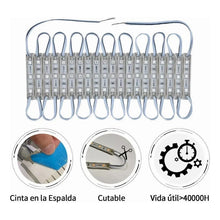 Cargar imagen en el visor de la galería, 20 Módulos 5054 Tiras De Luces Led Ip65 Dc12 Azul
