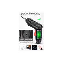 Cargar imagen en el visor de la galería, Destornillador Eléctrico Taladro Inalámbrico 4.2v, 48pcs Negro Sin Aplicación

