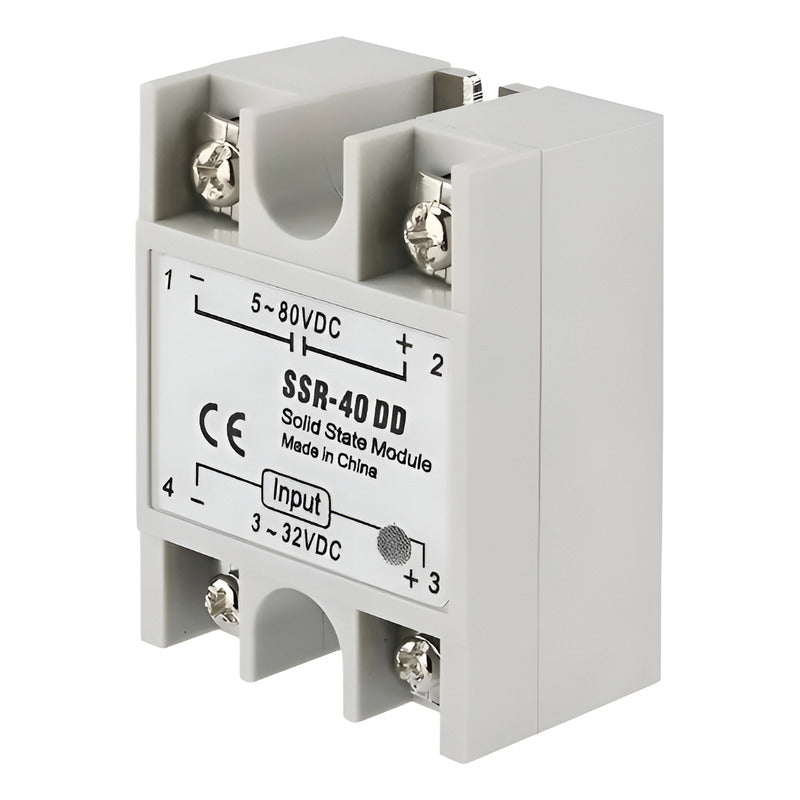 Relé Estado Sólido Ssr-40dd Control Y Salida Dc, 40a, 80v