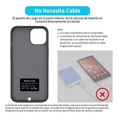 Funda Cargador Bateria Para Samsung Galaxy Note 10 5000mah Negro
