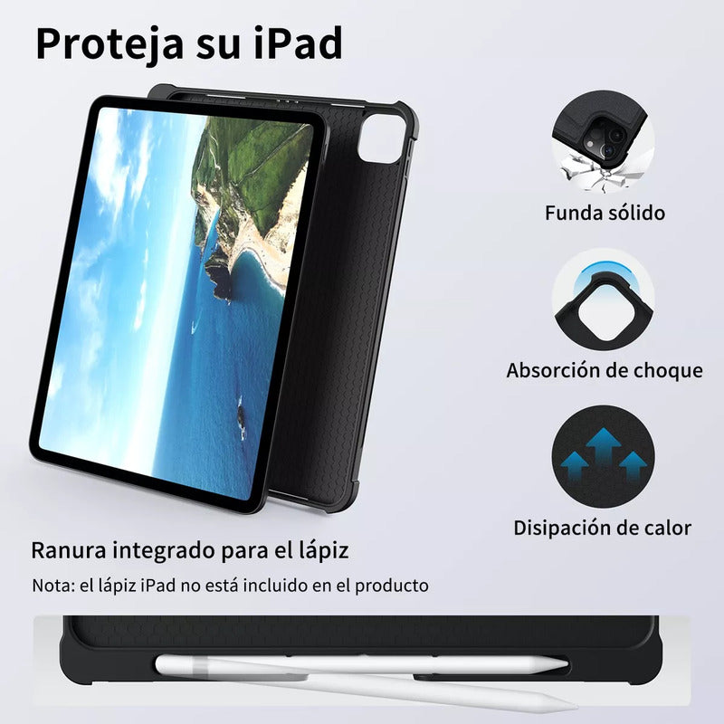 Funda Con Teclado Inalámbrico Para iPad Pro - 12.9 Pulgadas