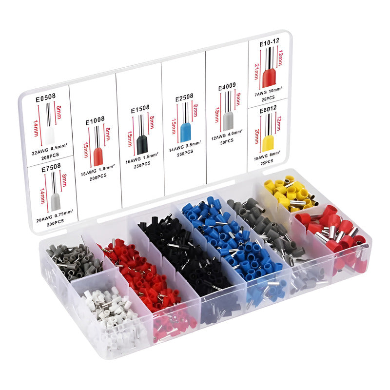 Kit Terminales Electricos Virolas 1200 Variado