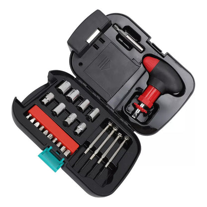 Juego De Linternas Con Luz Caja De Herramientas Luz 24 Pcs Negro