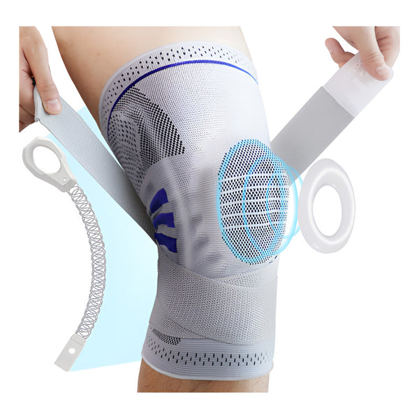 Rodillera Con Almohadillas Gel Compresion Para Rótula Diiko Gris M