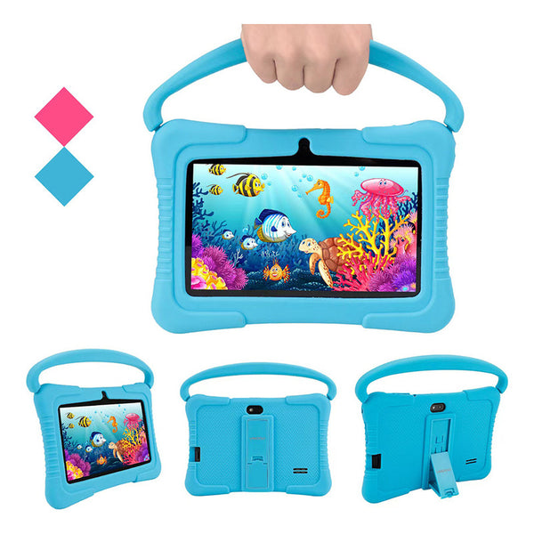 Tablet Para Niños 7 PuLG Android 10 32gb 2gb Ram Color Cian