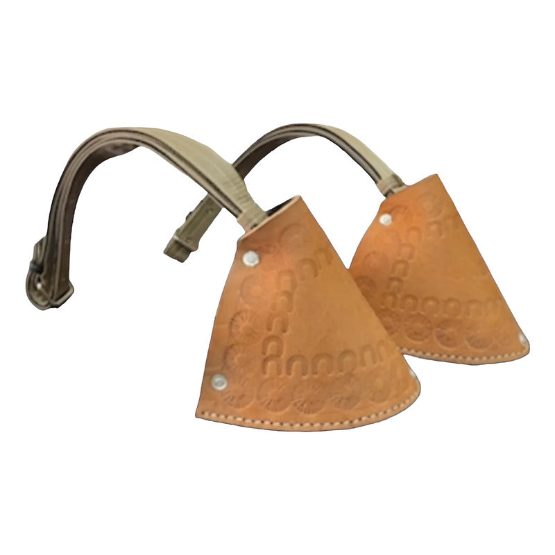 Estribos De Suela - Capachos De Cuero Beige Beige