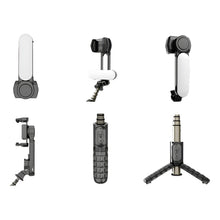 Load image into Gallery viewer, Estabilizador Portátil Gimbal Q09 Multifunción Giratorio 360 Negro
