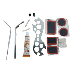 Kit Parches Bicicleta Reparación Pinchazo Llanta Bicicleta Negro