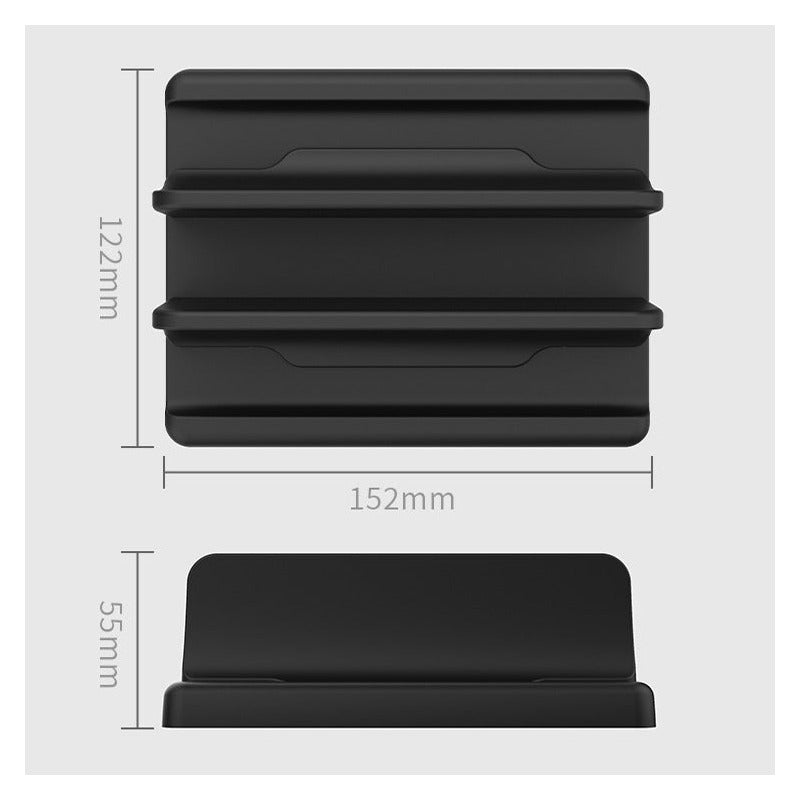 Soporte Vertical De Plástico Para Computadora Portátil, Sopo Negro