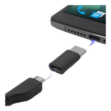 Load image into Gallery viewer, Adaptador Conector Tipo C A Micro Usb V8 Android S-s Plateado
