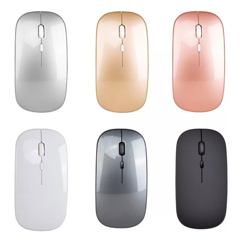 Mouse Inalámbrico Usb/bluetooth Para Ma/iPad/p Negro