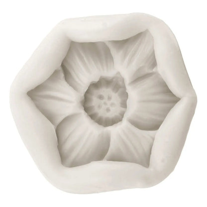 3pcs Molde De Silicona Hada De Las Flores Hibisco Fondant Gris