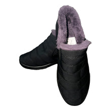 Cargar imagen en el visor de la galería, Zapatillas Descanso Para Mujer Pantuflas Con Chiporro Anchas Negro Rayas 38 Cl
