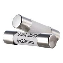 Cargar imagen en el visor de la galería, Pack 10 Fusible Cilíndrico Cerámico Tipo F 5x20mm [ Max ]
