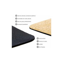 Cargar imagen en el visor de la galería, Esterilla De Yoga Corcho Y Látex Natural 5,5 Mm Beige
