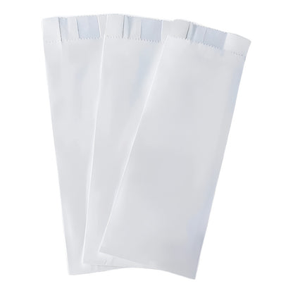 100 Sacos Blancos De Papel (1/2) 8.3 X 23.2 X 4.7 Cm Saco