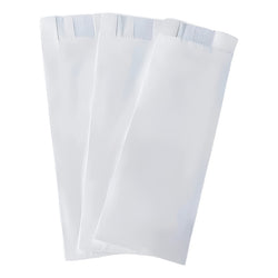 100 Sacos Blancos De Papel (1/2) 8.3 X 23.2 X 4.7 Cm Saco