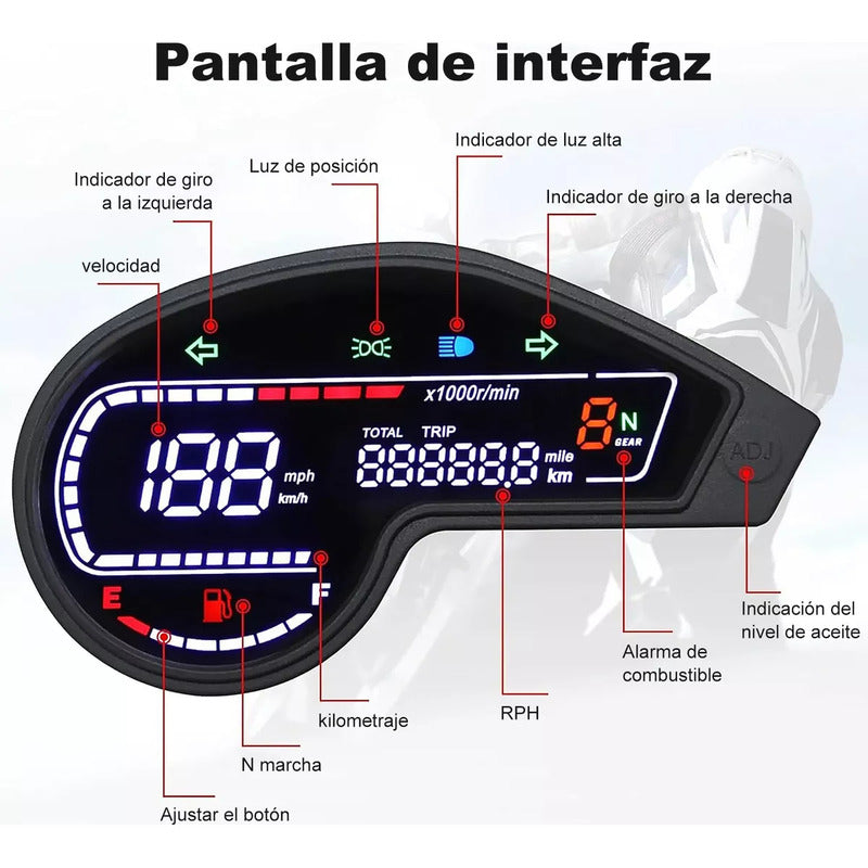 Tablero Digital De Motocicleta Dm200 Xr1901 Crm250 Gy200