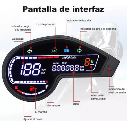 Tablero Digital De Motocicleta Dm200 Xr1901 Crm250 Gy200