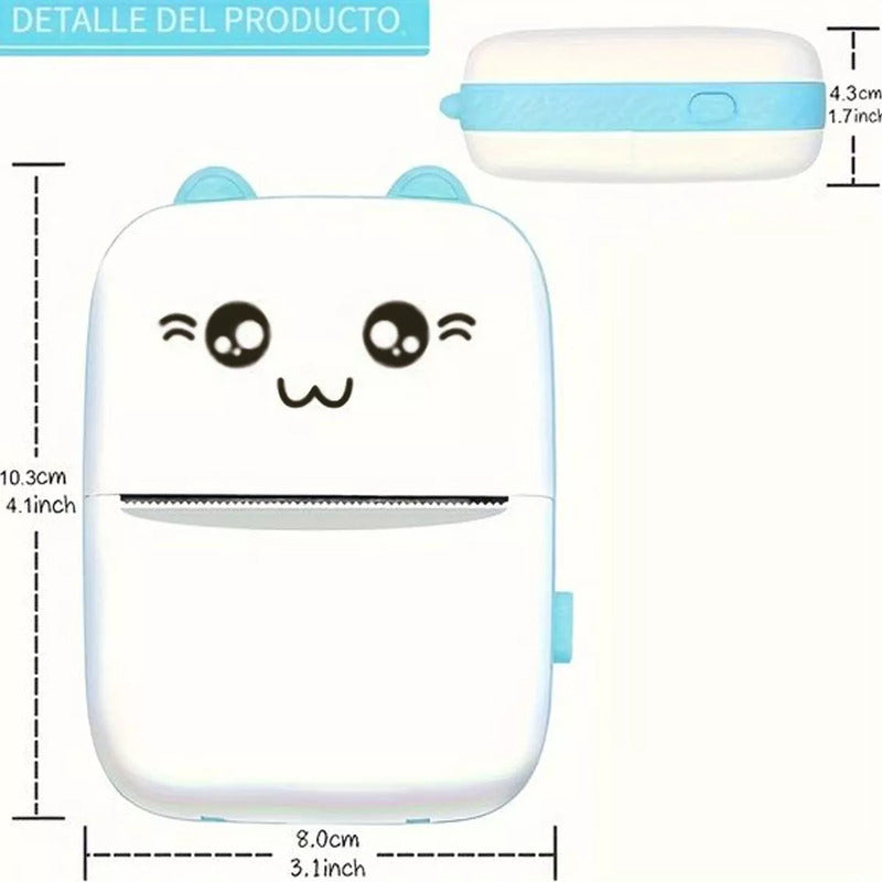 Mini Impresora Termica Portatil Bluetooth Bateria Recargable