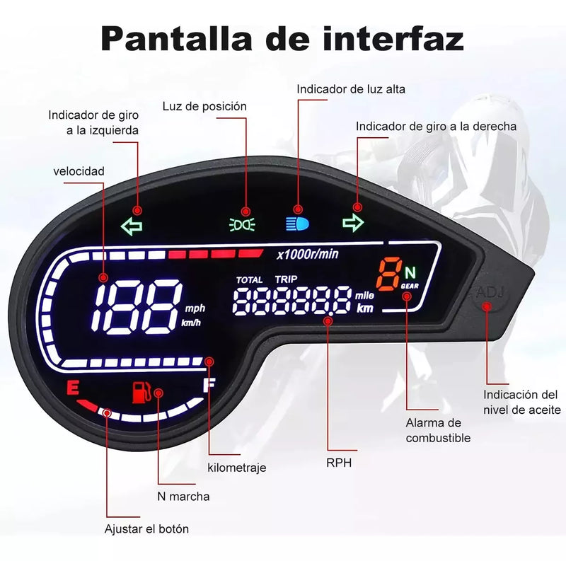 Tablero Digital De Motocicleta Dm200 Xr1901 Crm250 Gy200