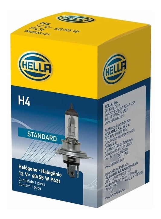 Ampolleta Hella H4 12v 60/55w P43t T4.625 Halógeno