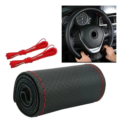 Funda Cubre Volante Cosido Antirresbalante Para Auto