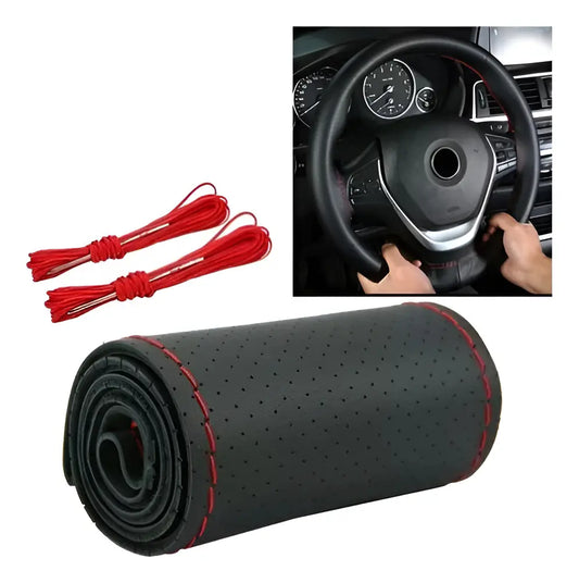 Funda Cubre Volante Cosido Antirresbalante Para Auto