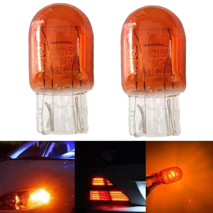 Ampolletas T20 Color Ambar 12v 21/5w - 2 Unidades