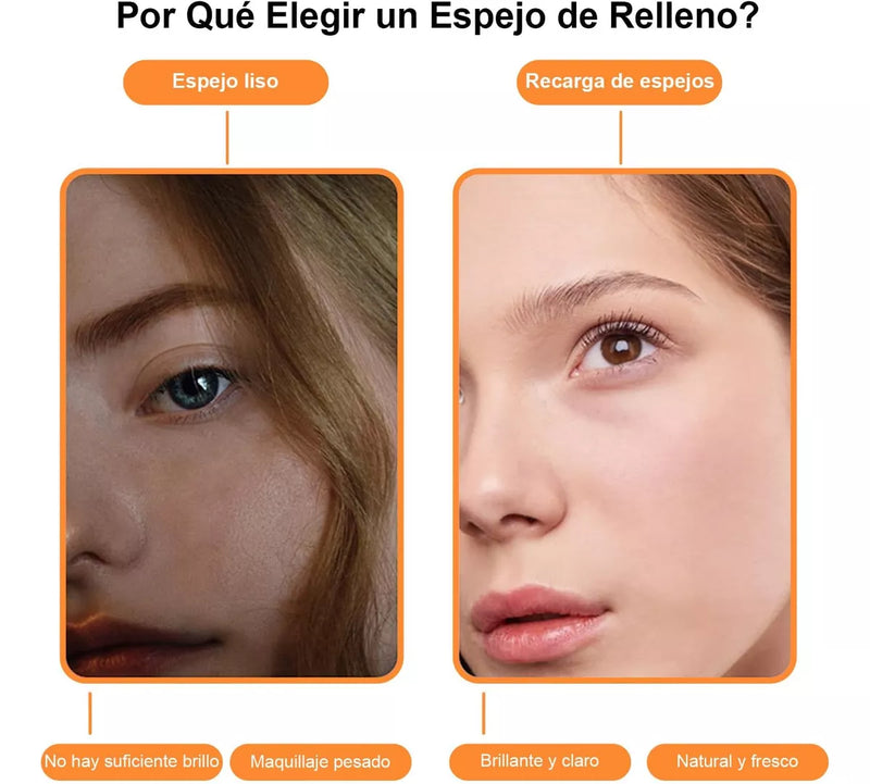 Espejo De Maquillaje De Visera De Coche Con 3 Modos Luz Led