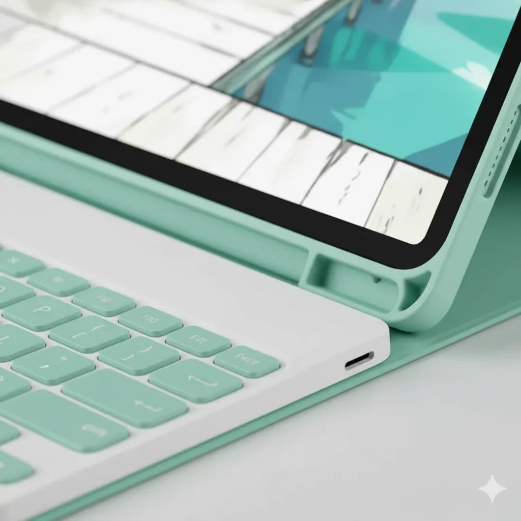 Funda Para iPad + Teclado Mouse 10.2/10.5