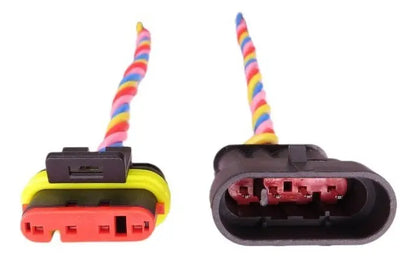 Conector Enchufe 4 Pines Macho Hembra