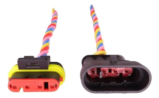 Conector Enchufe 4 Pines Macho Hembra