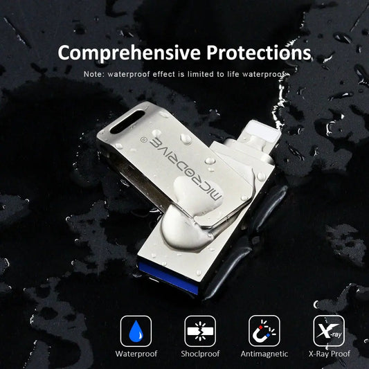Memoria Pendrive Para iPhone Y iPad - 128gb Usb 3.0 - Gris