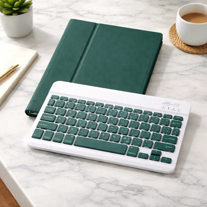 Carcasa Soft Para Ip Mini 4/5 (7.9)+ Teclado Verde Oscuro