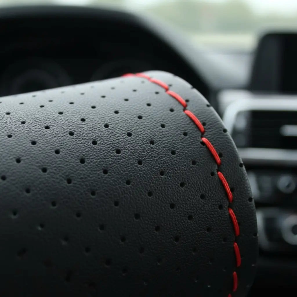 Funda Cubre Volante Cosido Antirresbalante Para Auto