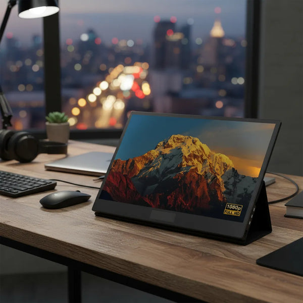Monitor Portatil Full Hd 15.6 Multiples Conexiones Negro