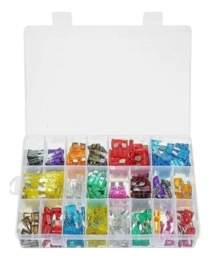 Kit 300pcs Fusible Para Auto Caja Fusibles Coche Automotriz
