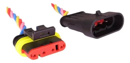 Conector Enchufe 4 Pines Macho Hembra