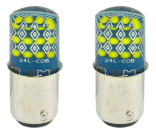 Ampolleta Led Freno 12v - Soquete 1157 - 2pcs Doble Contacto