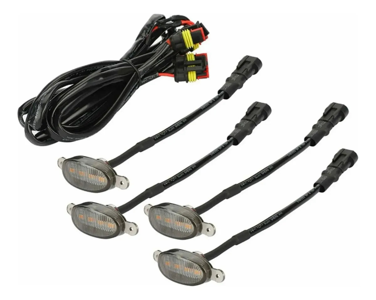 Luces LED Tipo Raptor Universal X4 para Parrilla/Rejilla