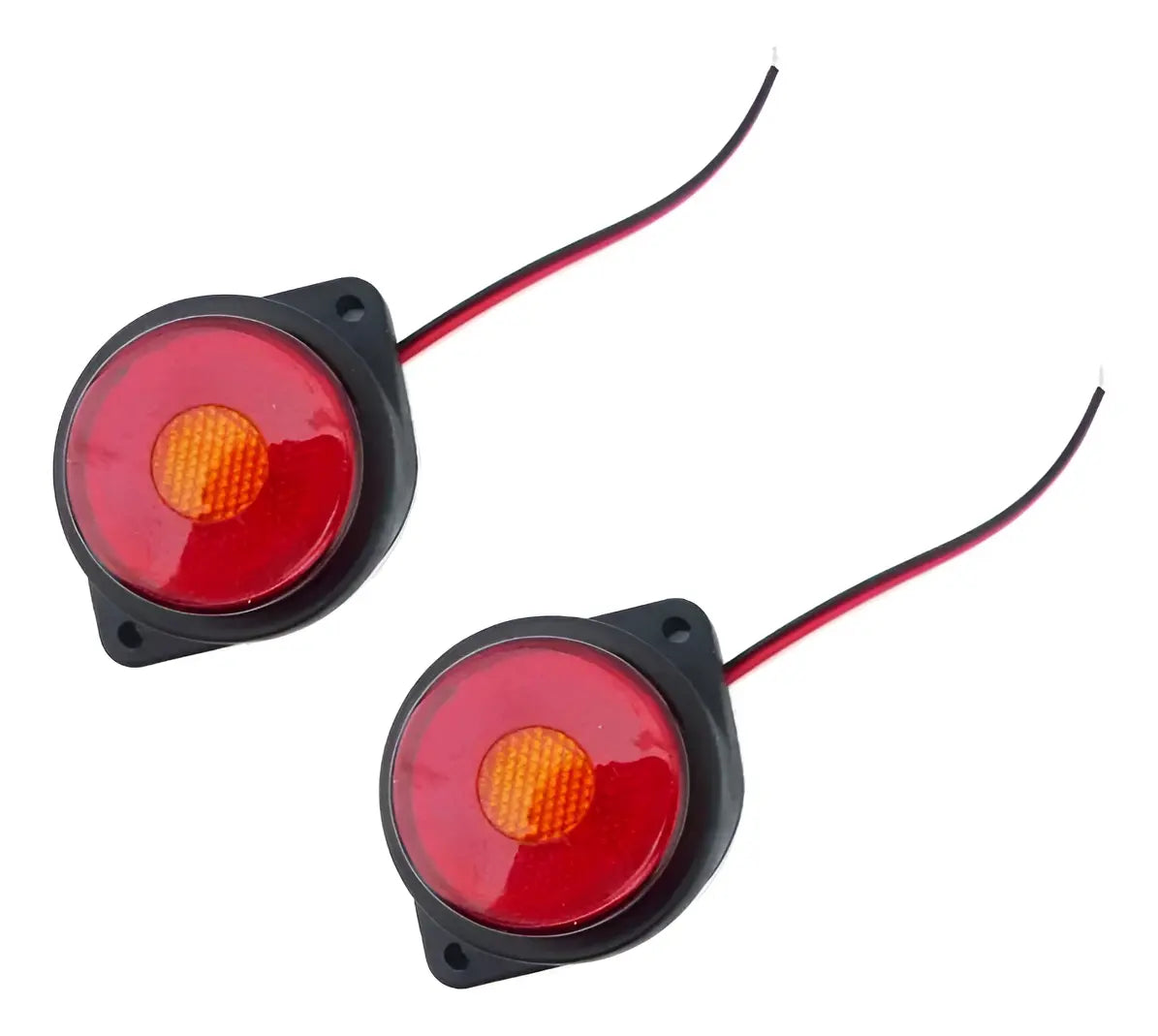 Set X 4 Luces Led Lateral Para Camion 12/24 Volt Rojo