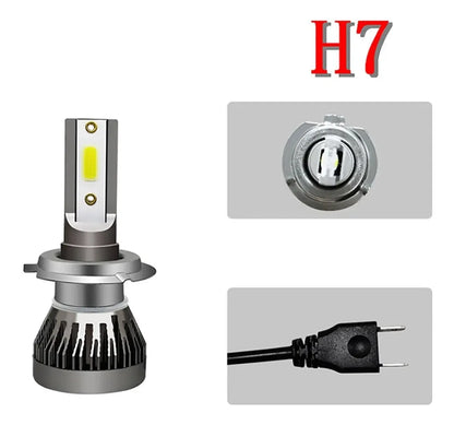 Kit Turbo Led H4 H7 H3 H11 9005 9006 880 881 Hb3 Hb4 12000lm