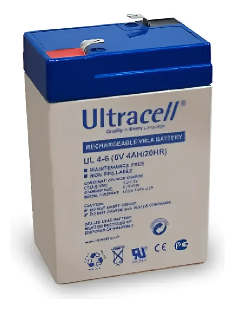 Batería 6v 4ah Ultracell Recargable