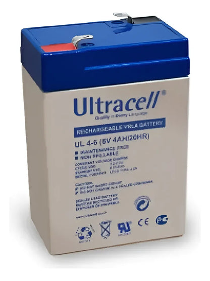Batería 6v 4ah Ultracell Recargable