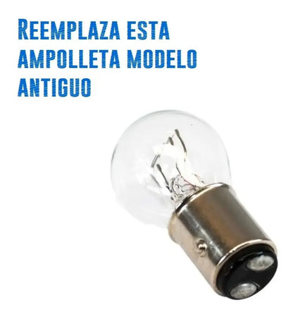 Ampolleta Led Freno 12v - Soquete 1157 - 2pcs Doble Contacto