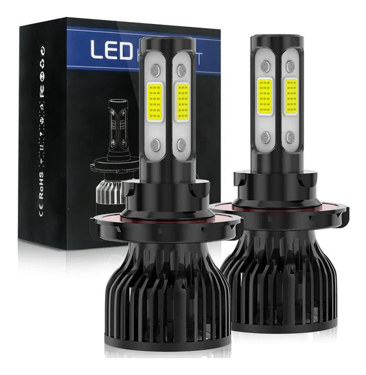 Kit Turbo Led 4 Lados H4 H13 9004 9007 Alta/baja Auto H13